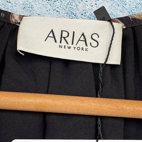 ARIAS NEW YORK METALLIC RUFFLE MINI DRESS SIZE 4 - Picture 7 of 13